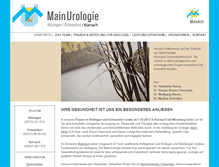 Tablet Screenshot of mainurologie.de
